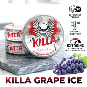 Killa Grape Ice -pliculete nicotina - poza prezentare produs